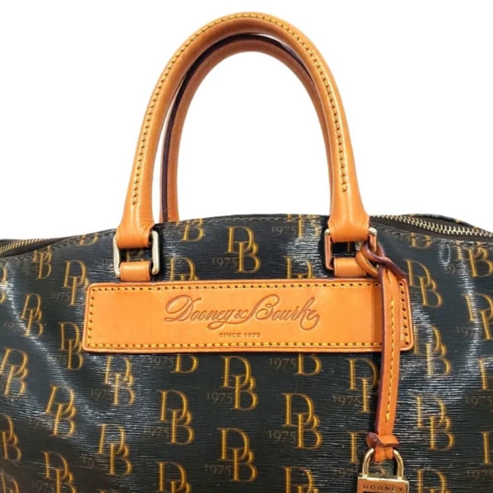 Dooney & Bourke 1975 Signature Vanessa Satchel with matching Wallet - Picture 2 of 14
